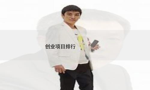 创业项目排行榜(自己创业干点什么好) 
